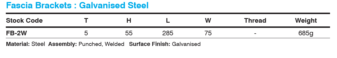 2 way fascia bracket